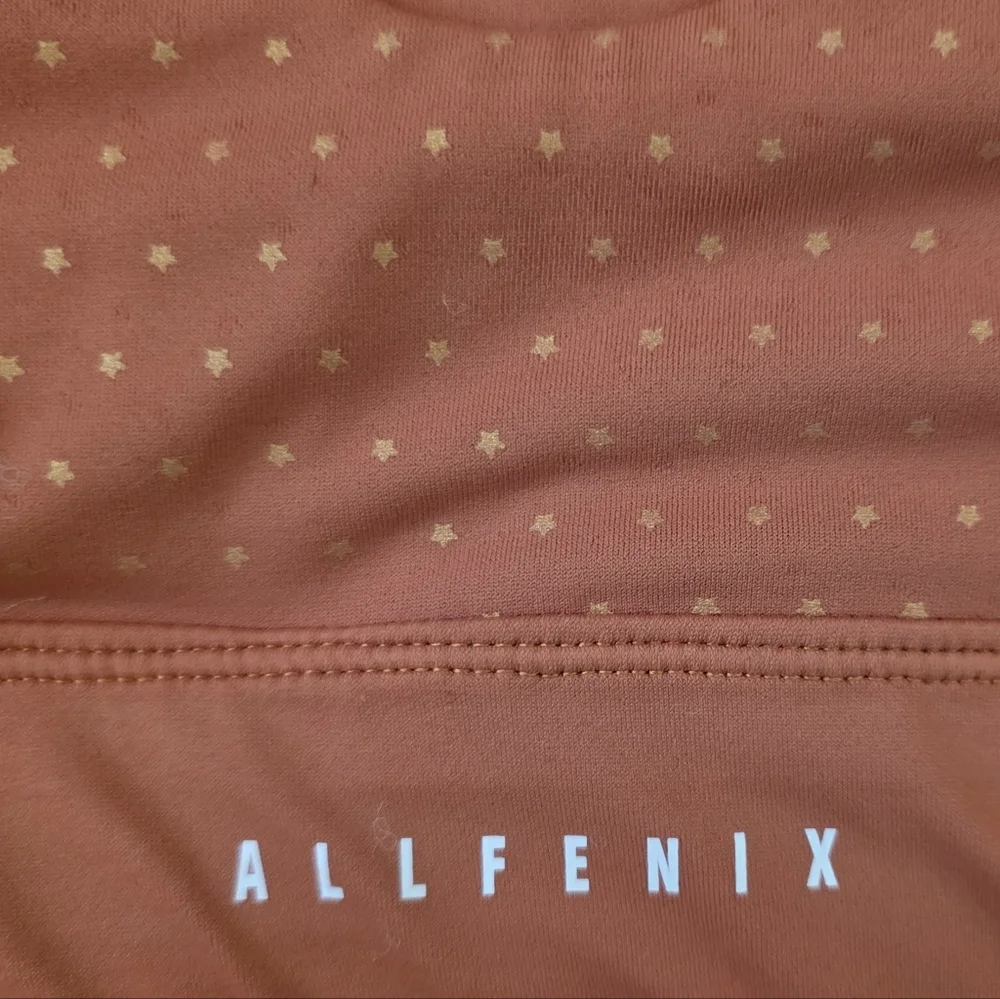 ANTHROPOLOGIE ALLFENIX Orange Twilight Longline Sports‎ Bra - Size Medium